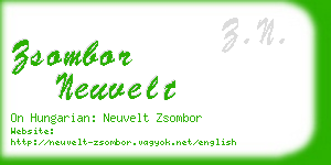 zsombor neuvelt business card